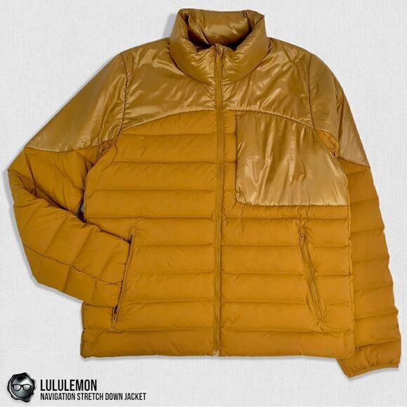 LULULEMON NAVIGATION STRETCH DOWN PUFFER JACKET IN SPICED BRONZE WOMEN’S SIZE 8 - Picture 1 of 16